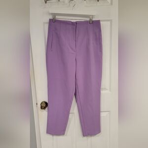 Zara High Waist Trouser Pant-Lilac